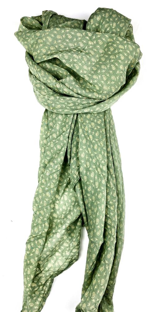 Sarah & Sally Baumwollschal Paisley Salvia